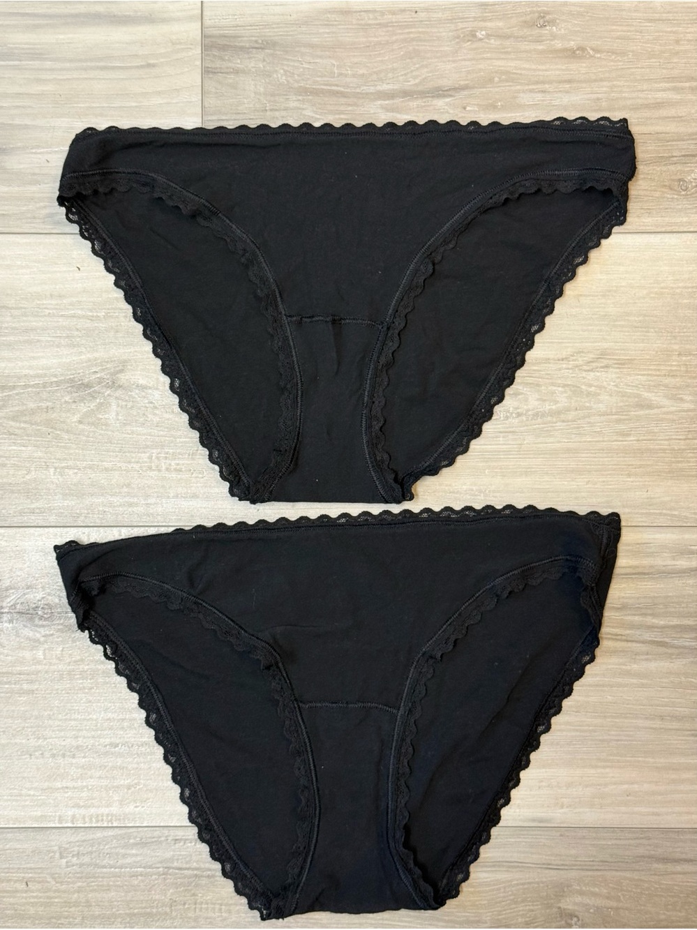 Victoria's Secret 4 Ribbed Lace Bikini Panties - White,Pink & Black NEVER WORN - Picture 8 of 8